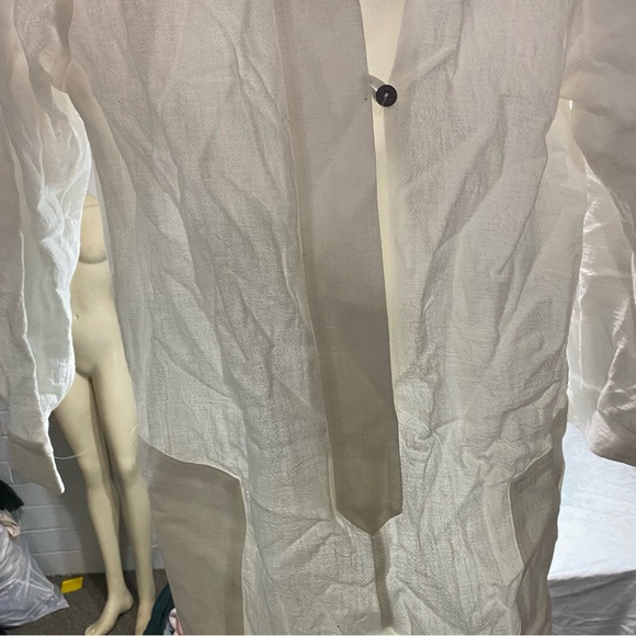 Vintage Grace Lee X Tall Medium Lightweight Jumpsuit Coverall Romper Linen Style - Picture 12 of 14